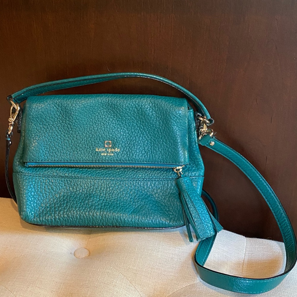 Kate Spade teal convertible crossbody bag